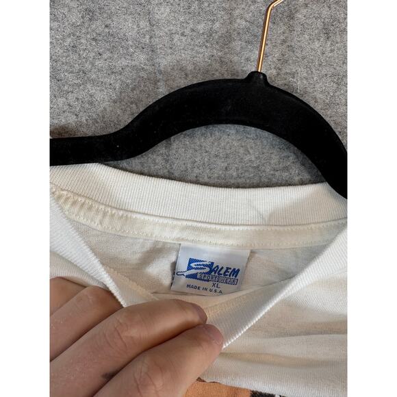 Vintage 90s Monday Night Football NFL Caricature T Shirt Mens XL Salem Employee - Picture 7 of 8